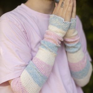 Marled Cotton Candy Stripes Warmers